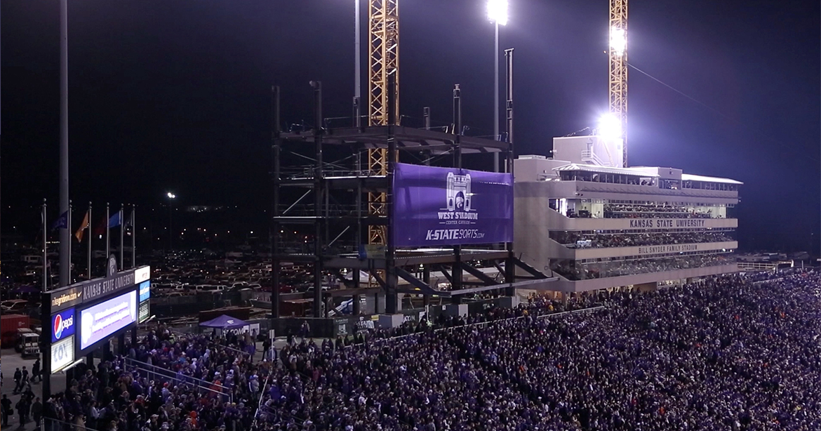 K-State gameday during construction